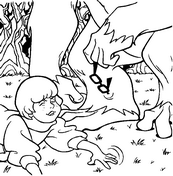 coloriage scoubidou vera se fait voler ses lunettes